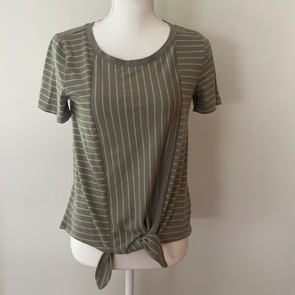 Talbots | tie front tee